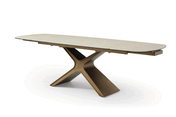 9368 Table Taupe with 1239 Swivel Beige Chairs p12874 By ESF Furniture 22