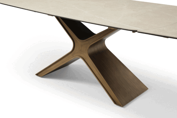 9368 Table Taupe with 1239 Swivel Beige Chairs p12874 By ESF Furniture 23
