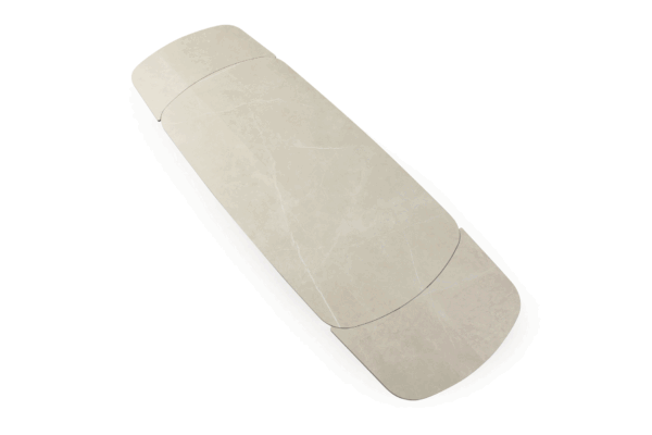 9368 Table Taupe with 1239 Swivel Beige Chairs p12874 By ESF Furniture 25