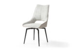 9368 Table Taupe with 1239 Swivel Beige Chairs p12874 By ESF Furniture 41