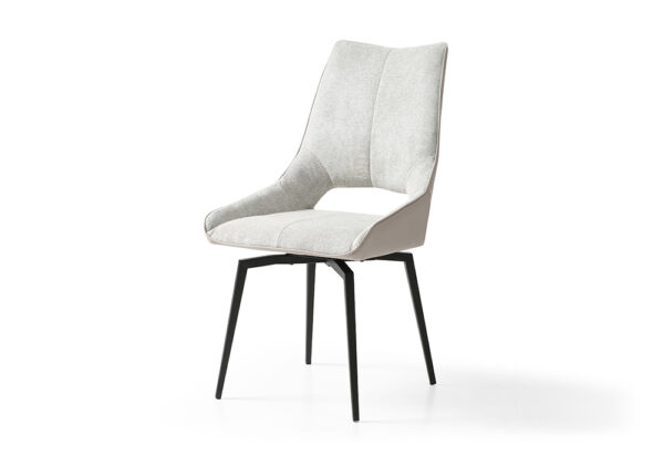 9368 Table Taupe with 1239 Swivel Beige Chairs p12874 By ESF Furniture 26