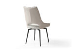9368 Table Taupe with 1239 Swivel Beige Chairs p12874 By ESF Furniture 45