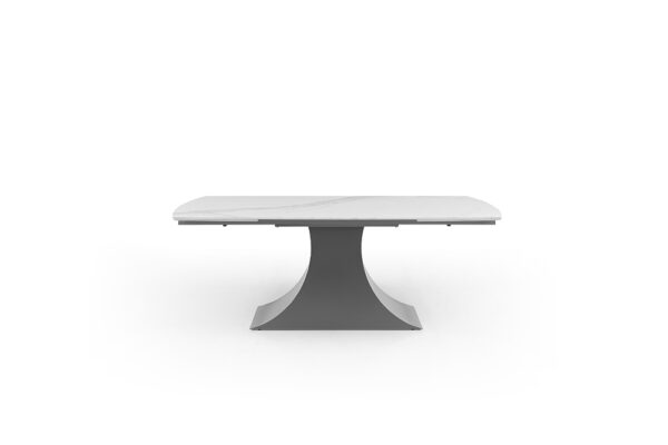 9437 Dining Table with 1218 Swivel Gray Taupe Chairs p13304 By ESF Furniture 15