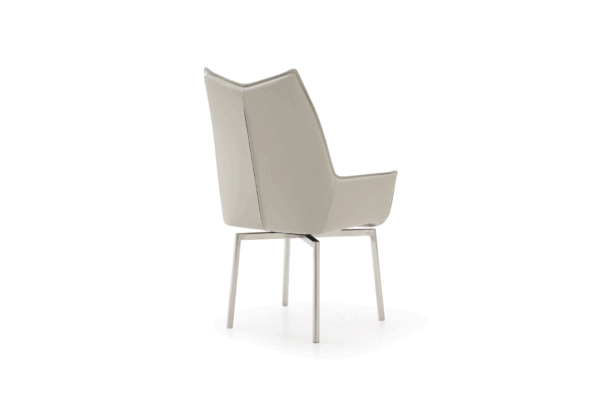 9436 Dining Table with 1218 Swivel Gray Taupe Chairs p13300 By ESF Furniture 21