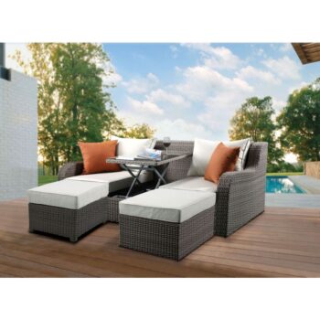 Salena Patio Sofa & Ottoman by ACME