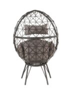 Light Gray Fabric Aeven Patio Lounge Chair 45111 by ACME Chair & Bench Mobilia Cleopatra 13 Light Gray Fabric Aeven Patio Lounge Chair 45111 by ACME 13