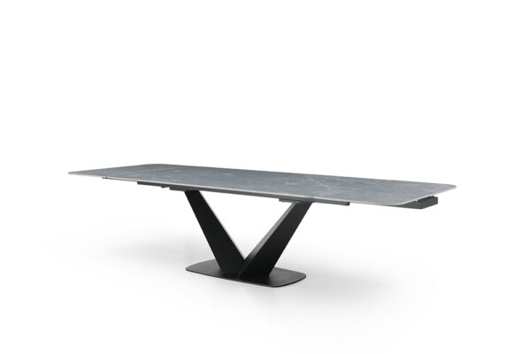9436 Dining Table with 1218 Swivel Gray Taupe Chairs p13300 By ESF Furniture 15