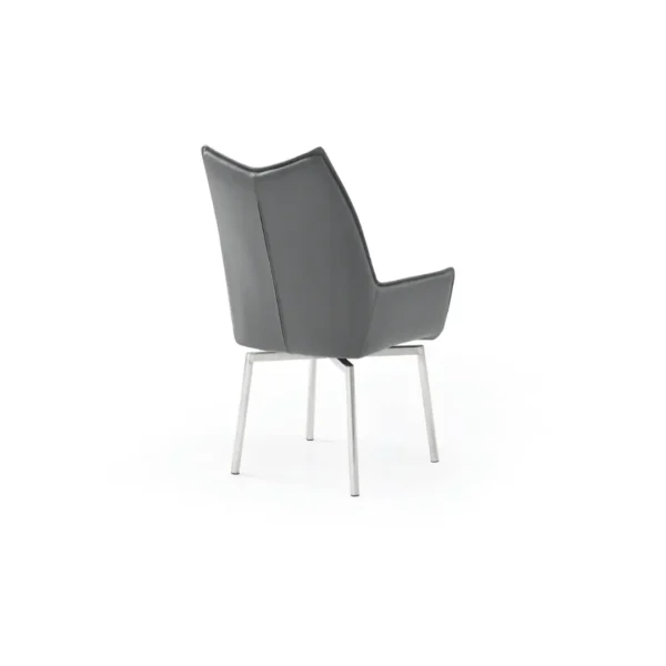 9087 Table Dark Gray with 1218 Swivel Dark Gray Chair