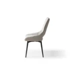 9368 Table Taupe with 1239 Swivel Beige Chairs