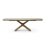 9368 Table Taupe with 1239 Swivel Beige Chairs