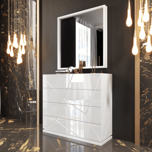 Avanty Single Dresser P13345 By Esf Furniture | Mobilia Cleopatra Avanty Single Dresser p13345 By ESF Furniture