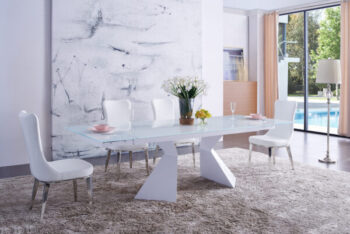 Shiny 992 Table and 6138 Chairs p8510 By ESF Furniture
