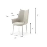 Mat Shiny 1218 Swivel Dining Chair