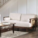 Beige/Walnut Alesund Loveseat CM9982-LV By Furniture Of America 13