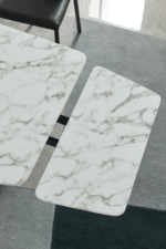Mat, Shiny 152 Marble Dining Table with 196 Gray Chairs p11445 By ESF Furniture Luxury Dining Sets Mobilia Cleopatra 29 Mat, Shiny 152 Marble Dining Table with 196 Gray Chairs p11445 By ESF Furniture 29
