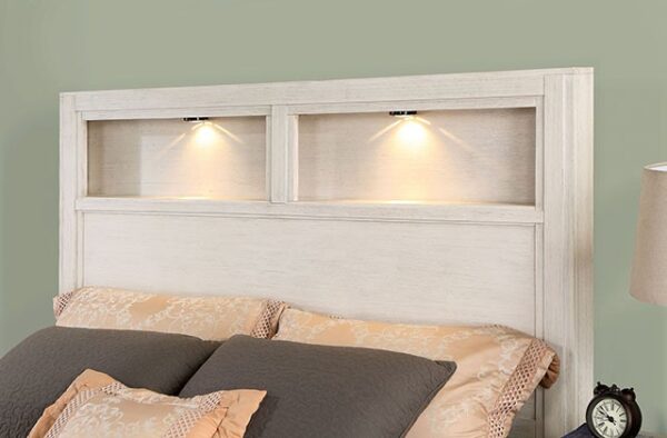 White Karla Bed CM7500WH By Furniture of America 8