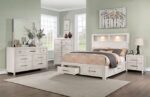 White Karla Bed CM7500WH By Furniture of America 14