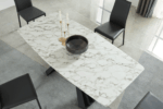 Mat, Shiny 152 Marble Dining Table i27613 By ESF Furniture Luxury Dining Tables Mobilia Cleopatra 20 Mat, Shiny 152 Marble Dining Table i27613 By ESF Furniture 20