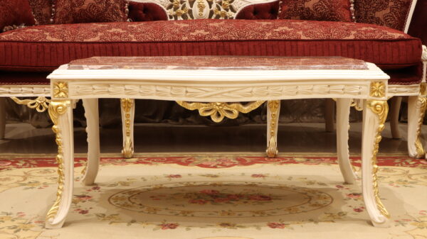 5pcs Handmade Queen Red Sofa set - Image 2