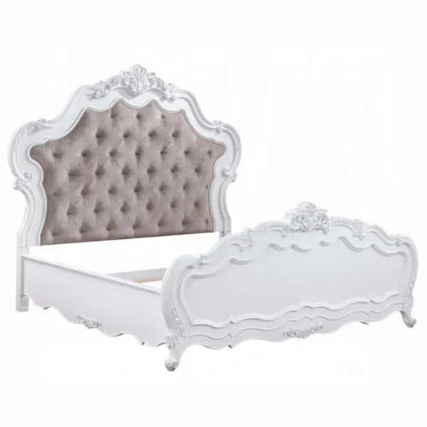 White Wood Latisha Bed By ACME - Image 2