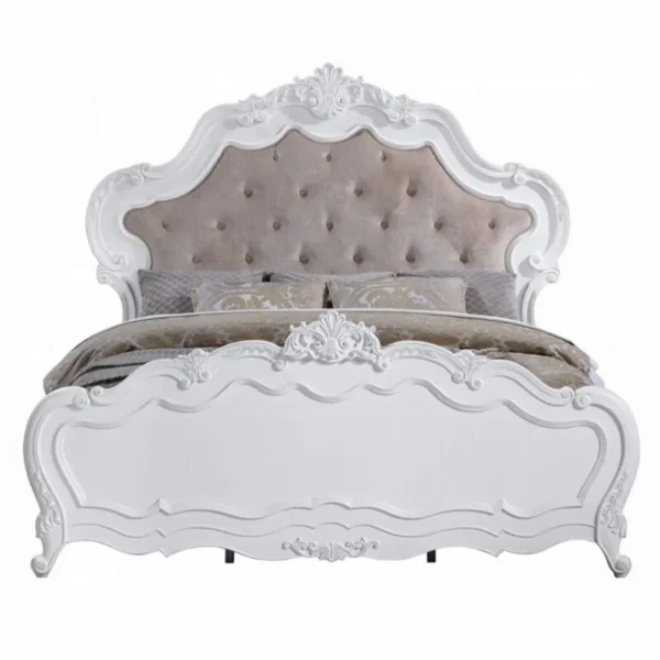 White Wood Latisha Bed By ACME - Image 3