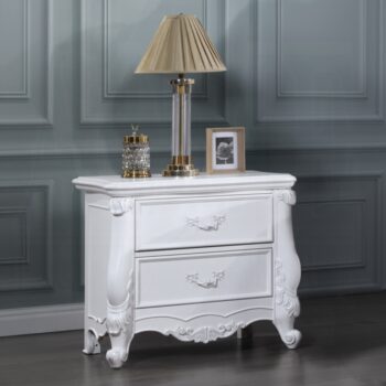 White Latisha Nightstand BD02255 By ACME