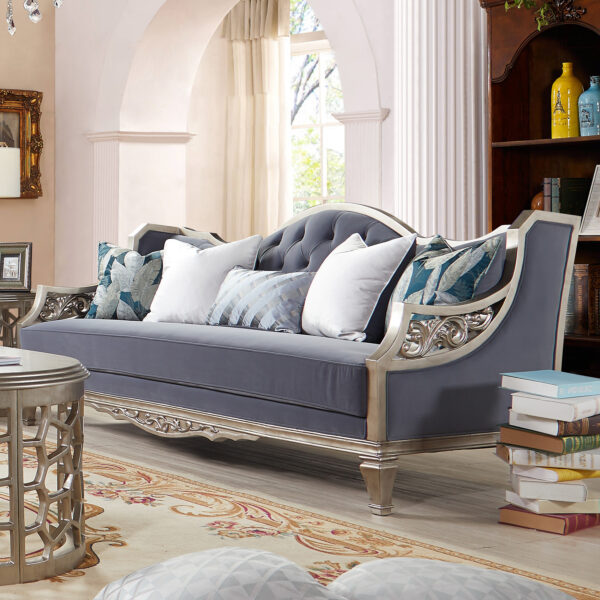 Luxury Silver Sofa HD-701 By Homey Design
