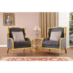 Luxury Gold Finish Chair HD-3053 By Homey Design Homey Design Special Orders Mobilia Cleopatra 8 Luxury Gold Finish Chair HD-3053 By Homey Design 8
