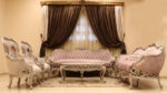 Handmade Silver Pink Sofa - Image 2