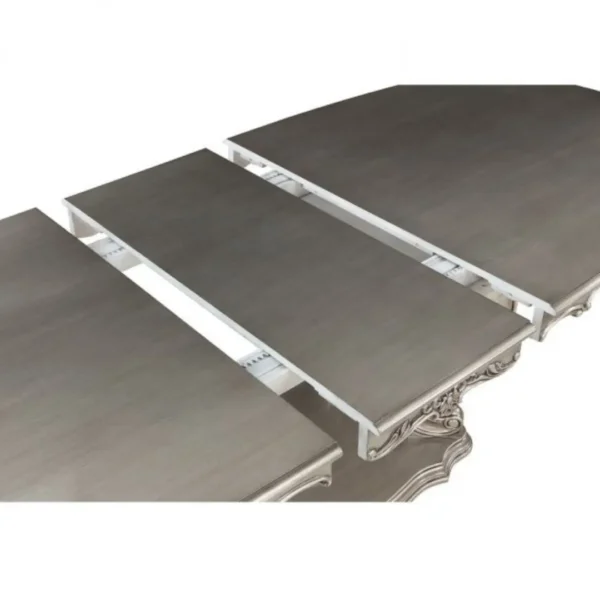 Ariadne Platinum Dining Table With Pedestal By ACME