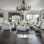 Dresden Leather Sofa With 7 Pillows By ACME