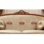 4pcs Handmade Elite Gallery Brown Sofa Set 14