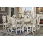 Vendome Counter Height Table in Antique Pearl Finish DN01515 By ACME 14