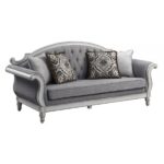 Gray Florian Sofa LV02119 By ACME Luxury Sofas Mobilia Cleopatra 17 Gray Florian Sofa LV02119 By ACME 17