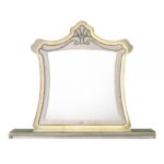 Beige Velvet Lucienne Mirror BD02337 By ACME Luxury Bedroom Dressers & Mirrors Mobilia Cleopatra 10 Beige Velvet Lucienne Mirror BD02337 By ACME 10
