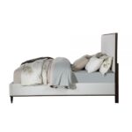 Light Gray & White Carena Bed By ACME Luxury Beds Mobilia Cleopatra 15 Light Gray & White Carena Bed By ACME 15