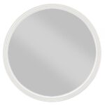 White & Brown Carena Mirror BD02029 By ACME 7