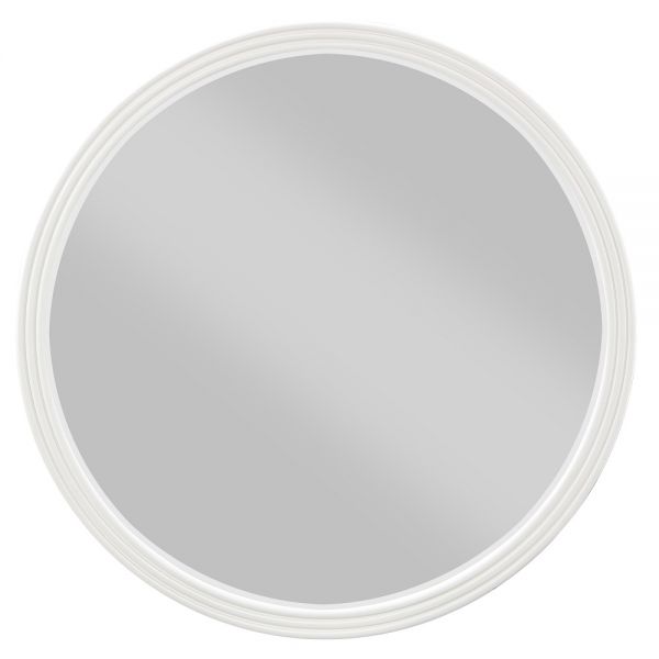 White & Brown Carena Mirror BD02029 By ACME