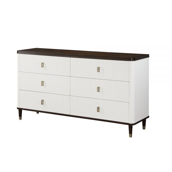 White & Brown Carena Dresser BD02030 By ACME