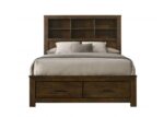 Oak Merrliee II Bed By ACME Luxury Beds Mobilia Cleopatra 16 Oak Merrliee II Bed By ACME 16