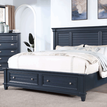 Slate Blue Manzanillo Bed CM7470BL By Furniture of America