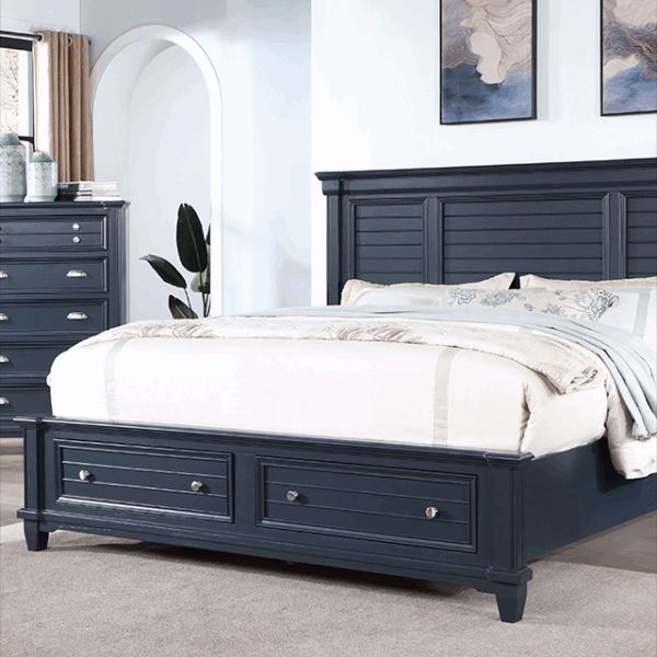 Slate Blue Manzanillo Bed CM7470BL By Furniture of America 8