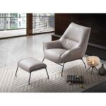 Khaki/Sandstone Leather Jabel Accent Chair By ACME Accent Chairs Mobilia Cleopatra 18 Khaki/Sandstone Leather Jabel Accent Chair By ACME 18