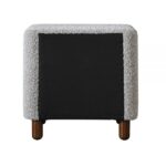 Gray Boucle Cleo Nightstand BD02473 By ACME Luxury Bedroom Nightstands Mobilia Cleopatra 16 Gray Boucle Cleo Nightstand BD02473 By ACME 16