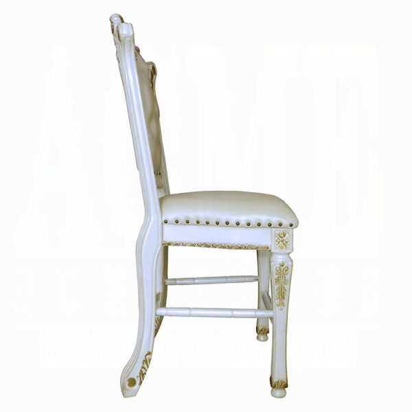 Vendome Counter Height Chair in Pearl Leather DN01516 By ACME 9