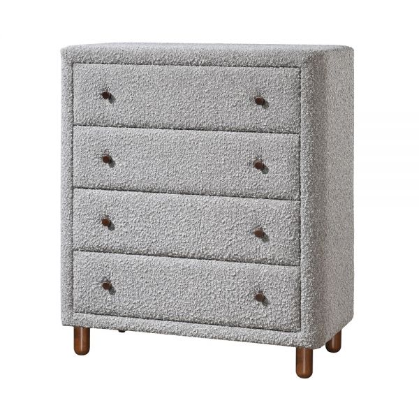 Gray Boucle Cleo Chest Bd02474 By Acme | Mobilia Cleopatra Gray Boucle Cleo Chest BD02474 By ACME