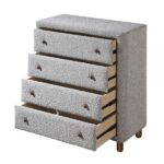 Gray Boucle Cleo Chest BD02474 By ACME Bedroom Chest of Drawers Mobilia Cleopatra 15 Gray Boucle Cleo Chest BD02474 By ACME 15