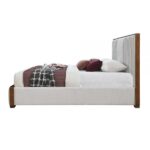 Beige Chenille Kaleea Eastern King/Queen Bed By ACME 11