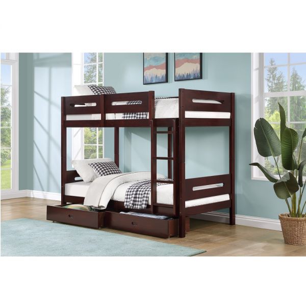 Espresso Esin Twin/Twin Bunk Bed By ACME