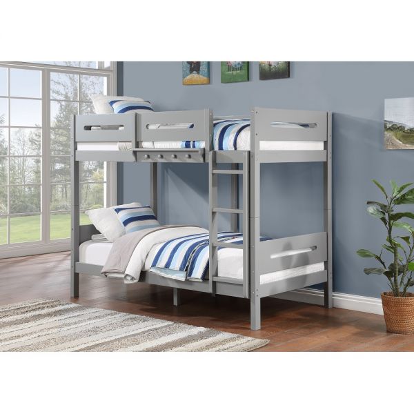 Gray Esin Twin/Twin Bunk Bed BD01913 By ACME